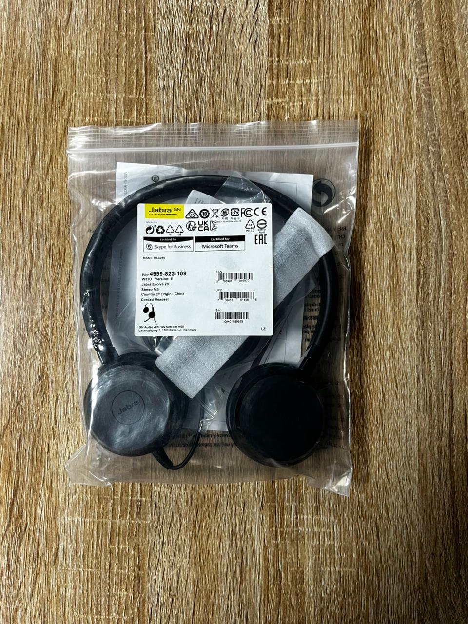 Jabra Evolve 20 Wired USB-A Headset