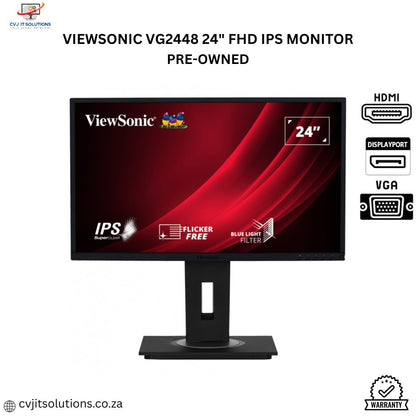 ViewSonic VG2448 24-inch FHD IPS Monitor  PRE-OWNED